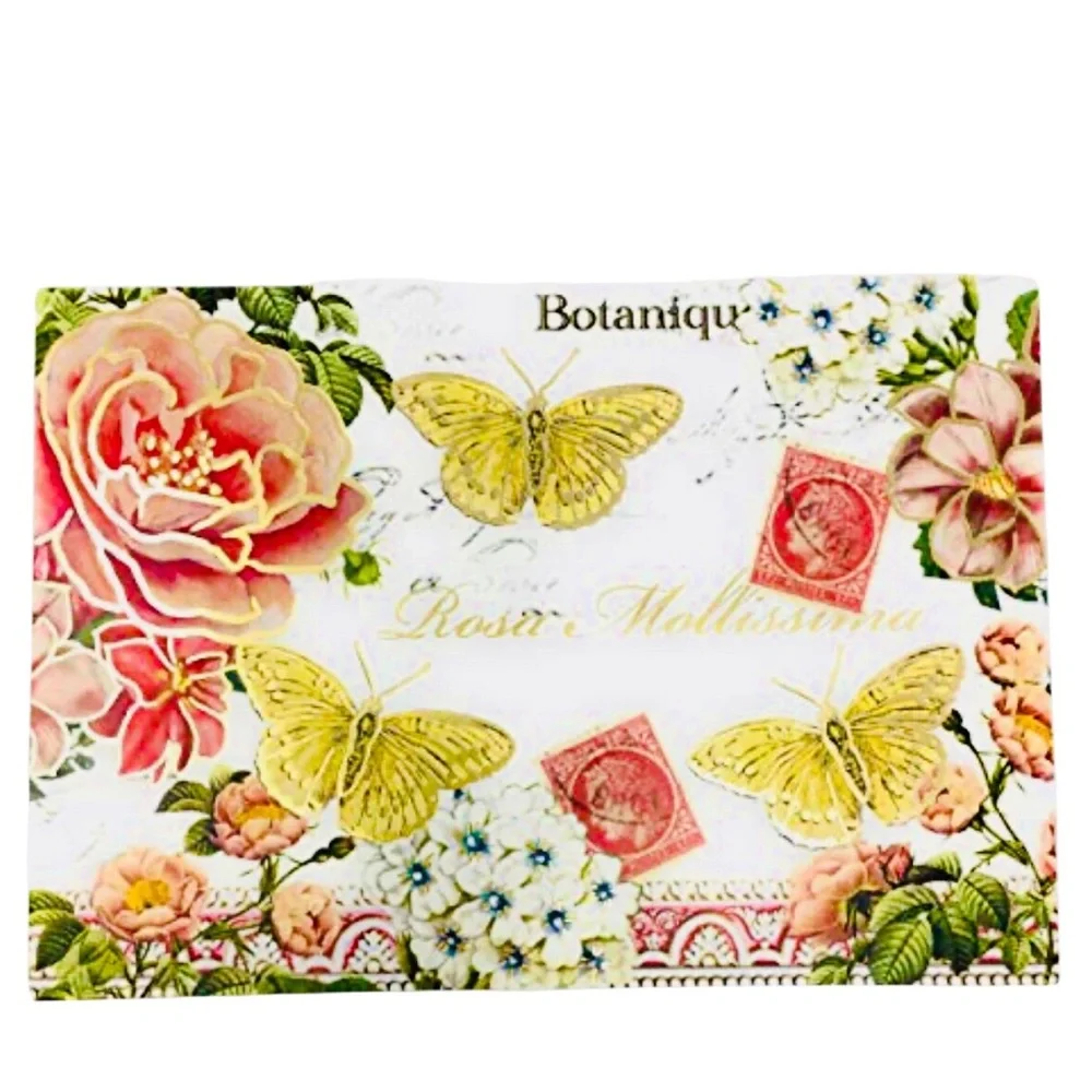 Lady Jayne 10 Embossed Note Cards with Envelopes Butterfly Rosa Flowers (25970)